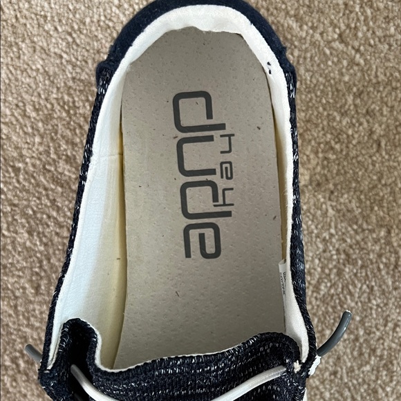 Hey Dude Woman or Men Dark Blue Slip-On Loafers   Wendy Sox- Navy New in box - Picture 3 of 5